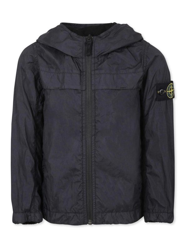STONE ISLAND: padded jackets - Black Jackets