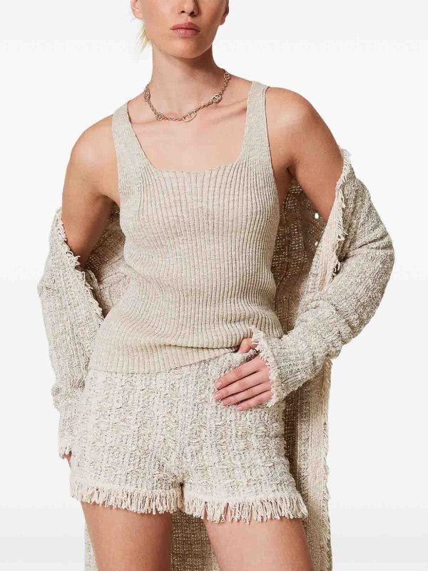 TWINSET: Tops und Tank Tops online - Top - Creme