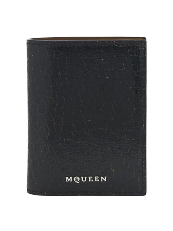 ALEXANDER MCQUEEN: Portemonnaies und Geldbörsen - Portemonnaie - Schwarz