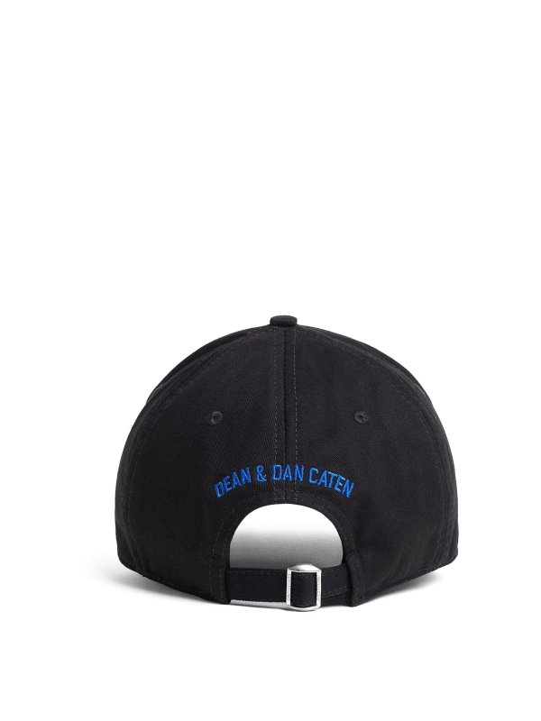 DSQUARED2: cappelli online - Cappello blu e nero