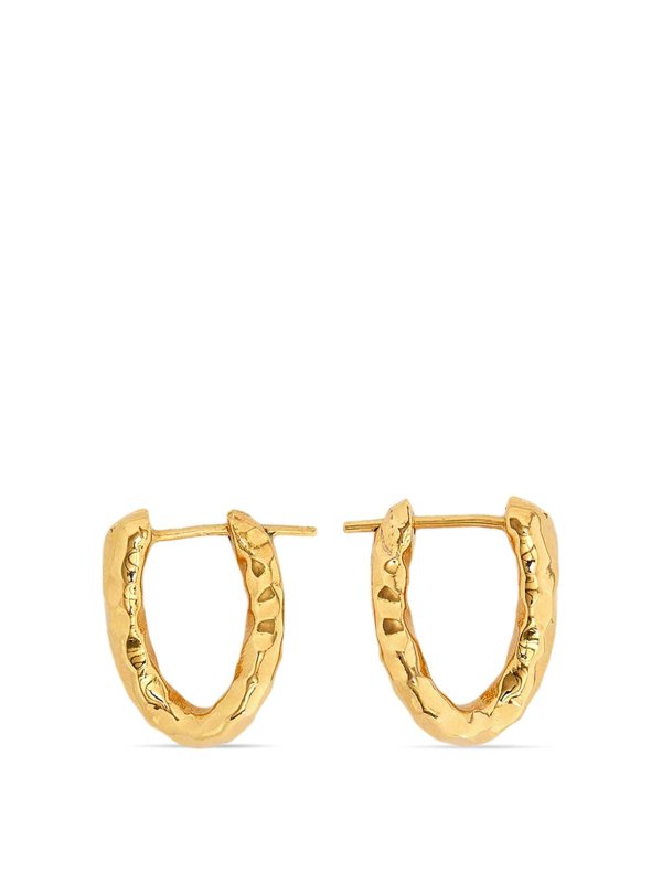 JIL SANDER: Pendientes - Pendientes - Dorado