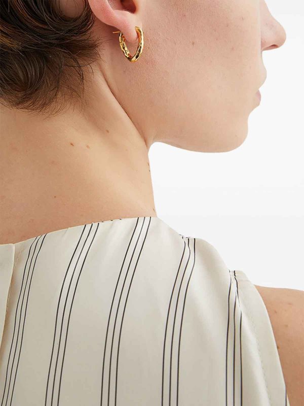 The Best Shops JIL SANDER: Pendientes - Pendientes - Dorado