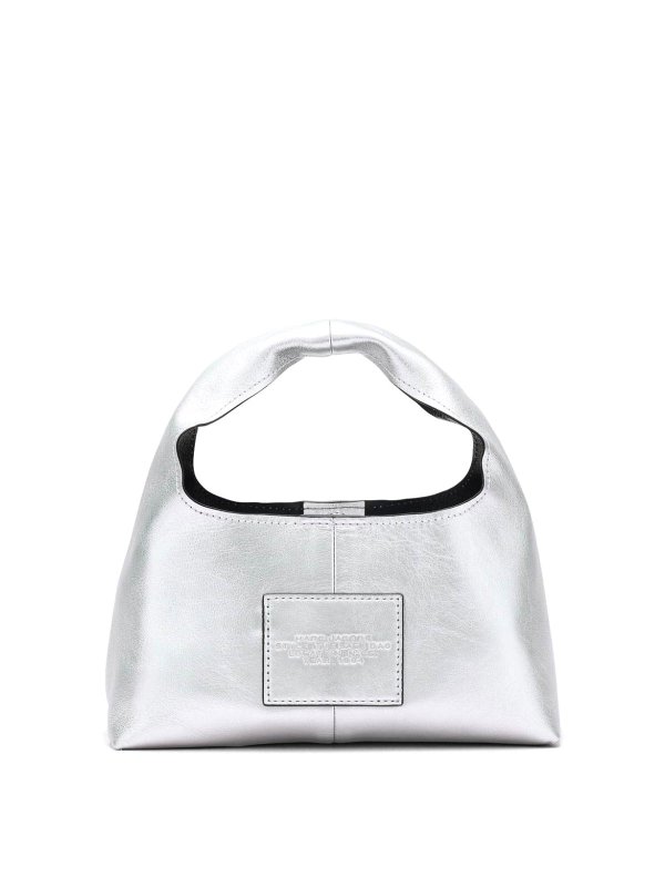 MARC JACOBS: totes bags online - Silver Leather bag