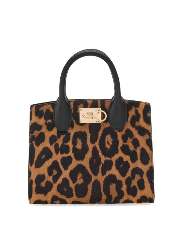 FERRAGAMO: トートバッグ - トートバッグ - 黒