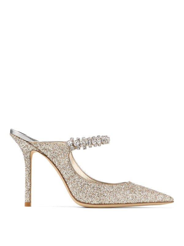 JIMMY CHOO: ミュール - ミュール - 銀