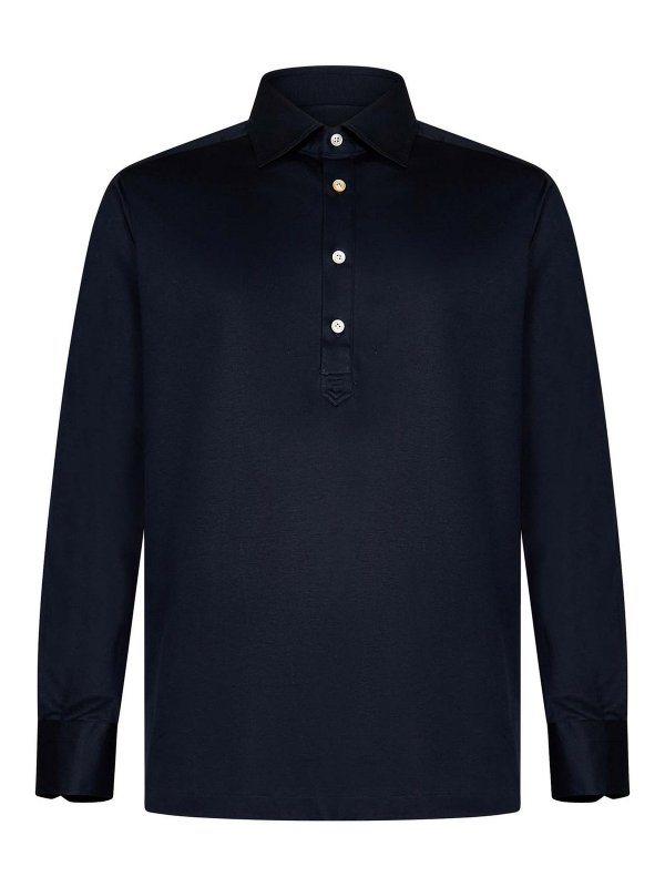 KITON: Polos  - Polo - Bleu
