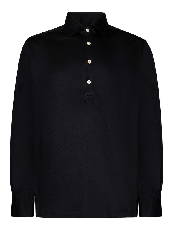 KITON: ポロシャツ - ポロシャツ - 黒