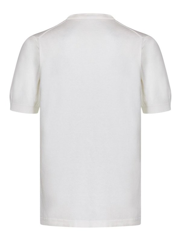KITON: Suéteres con cuello pico online - Suéter Cuello Redondo - Blanco