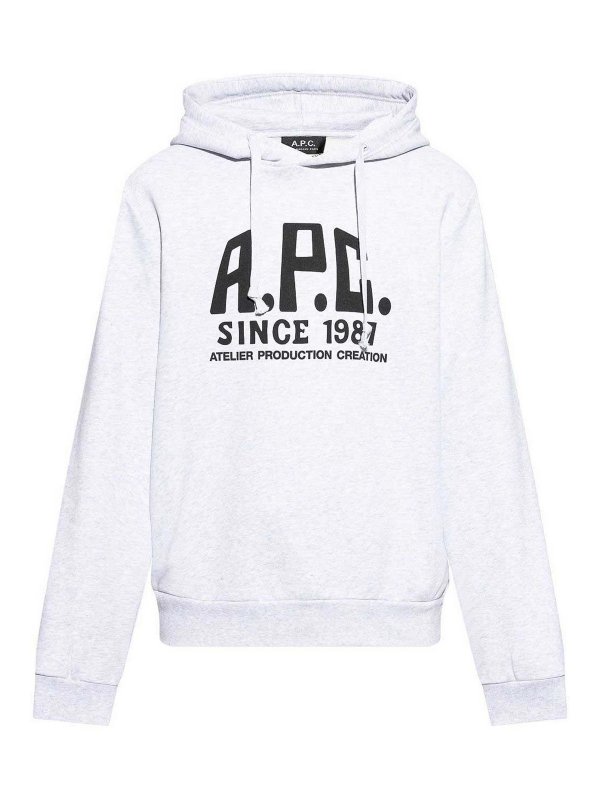A.P.C.: Sweatshirts & Pulls - Sweat-Shirts - Gris Clair