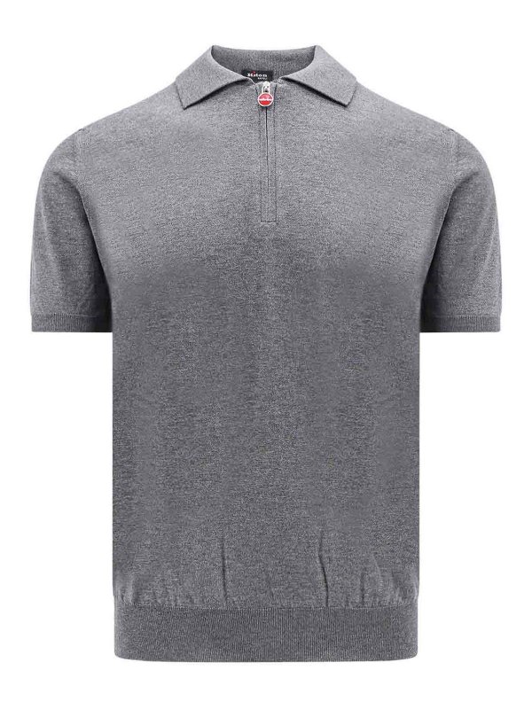 KITON: Polos - Polo - Gris