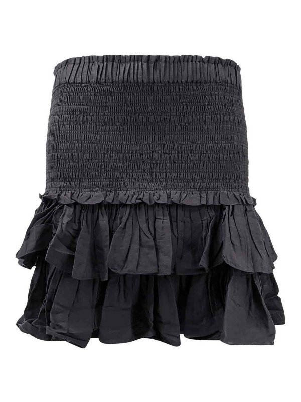 Isabel Marant Etoile: ニーレングススカート＆ミディ丈 - 膝丈/ミディスカート - 黒