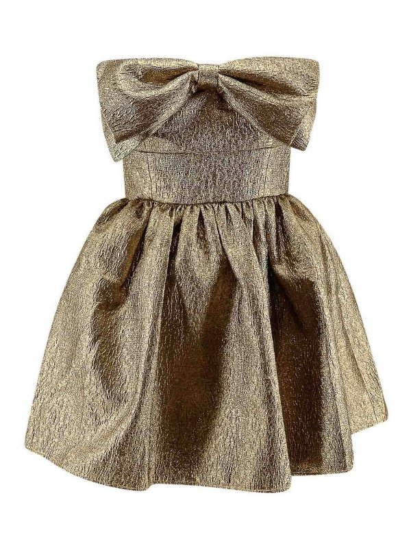 Self Portrait: ショートドレス - ショートドレス - 金