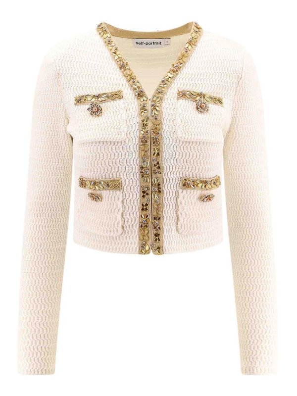 Self Portrait: カーディガン - カーディガン - ベージュ