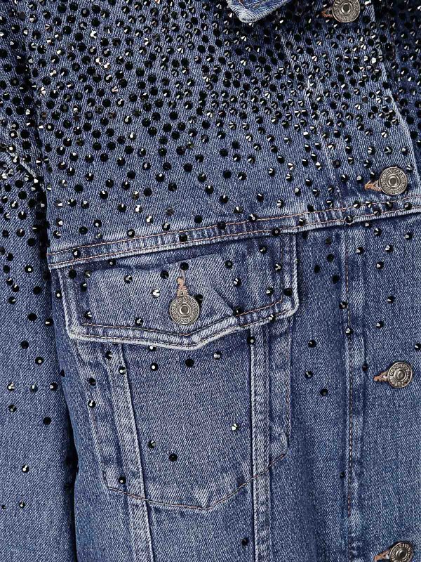 The Best Shops 7 FOR ALL MANKIND: casual jackets - Oli Trucker Candy With Faded Crystals