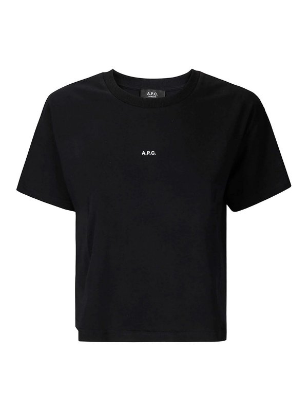 A.P.C.: t-shirts - T-Shirt Boxy Micro Logo