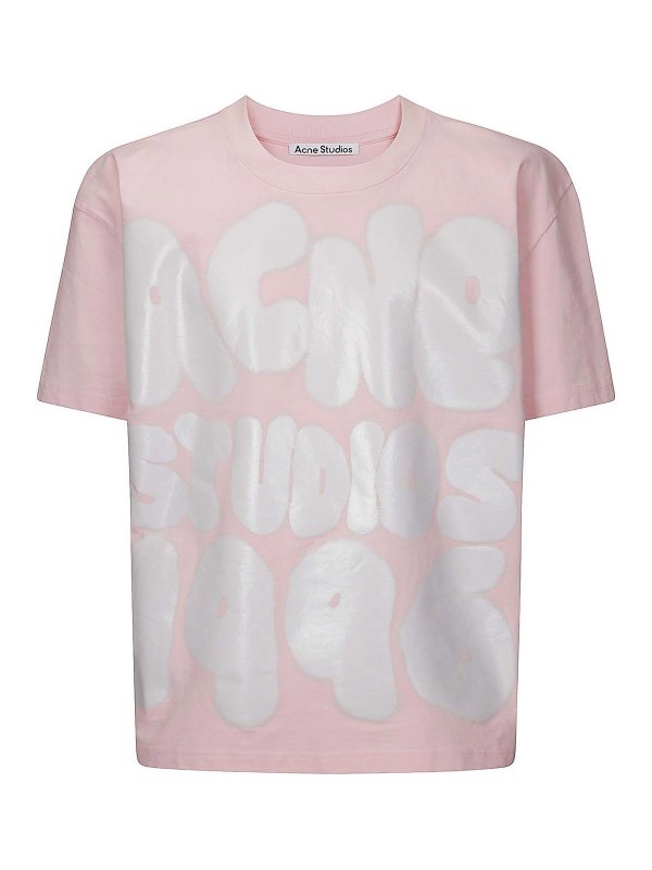 Acne Studios: Tシャツ - Tシャツ - ヌードカラー
