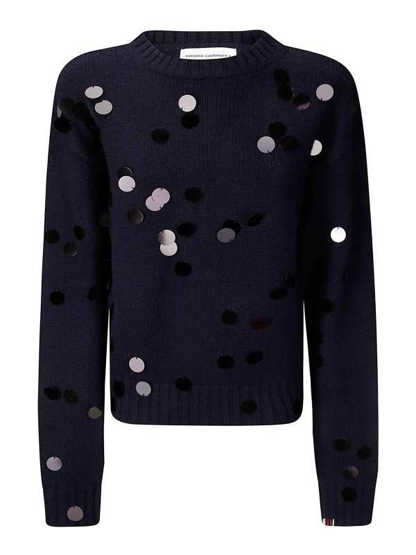 EXTREME CASHMERE: Strickpullover mit Rundhalsausschnitt - Rundhalspullover - Beige