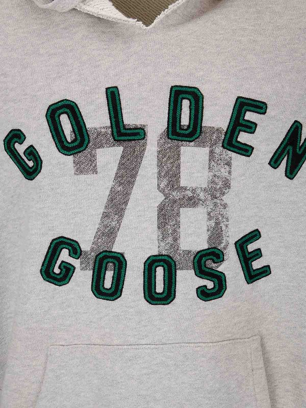 The Best Shops GOLDEN GOOSE: Sweatshirts & Pulls - Sweat-Shirts - Gris