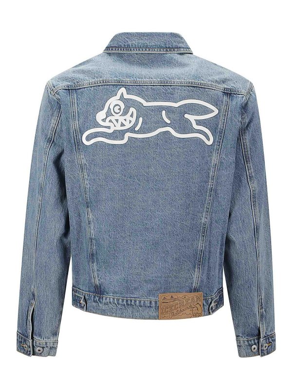 ICECREAM: casual jackets online - Check Lined Denim Trucker Jacket