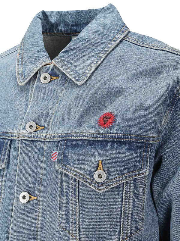 The Best Shops ICECREAM: casual jackets - Check Lined Denim Trucker Jacket