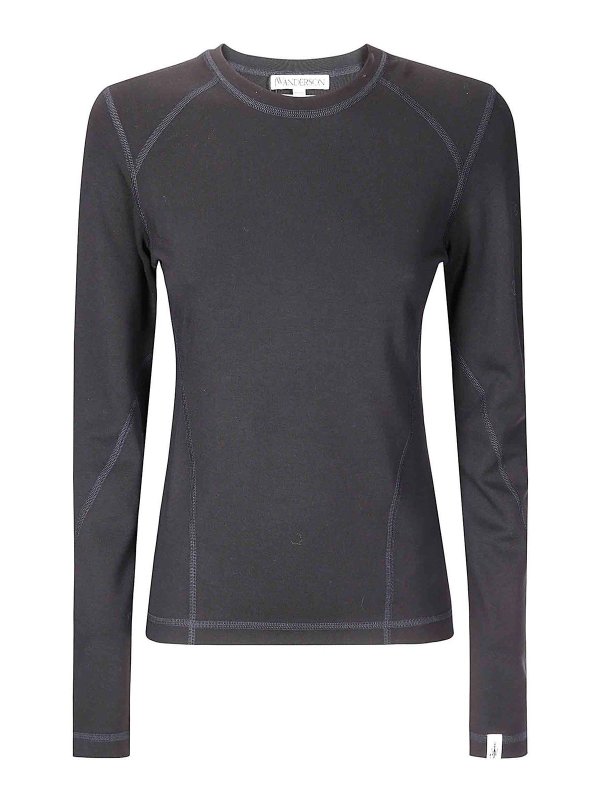 J.W. ANDERSON: Tops y camisetas sin mangas - Top - Negro