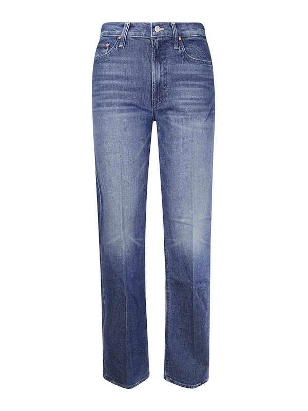 MOTHER: Jeans évasés - Jean Bootcut - Bleu