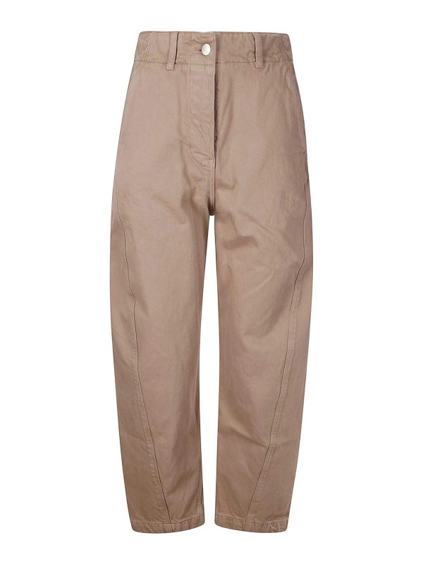 STUDIO NICHOLSON: Trousers Shorts - Denim - Rounded Leg Twist Seam Pant