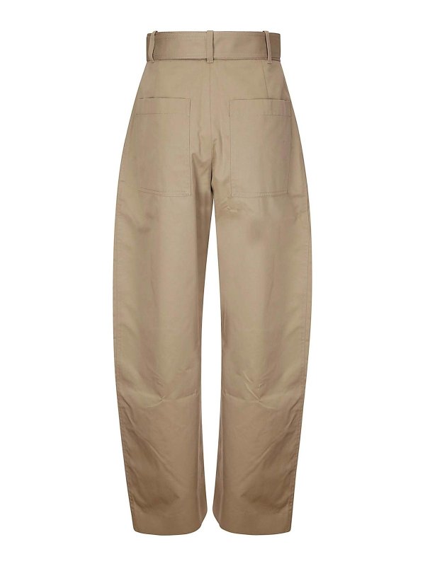 STUDIO NICHOLSON: Trousers Shorts online - Pants - Belted Round Leg Pant