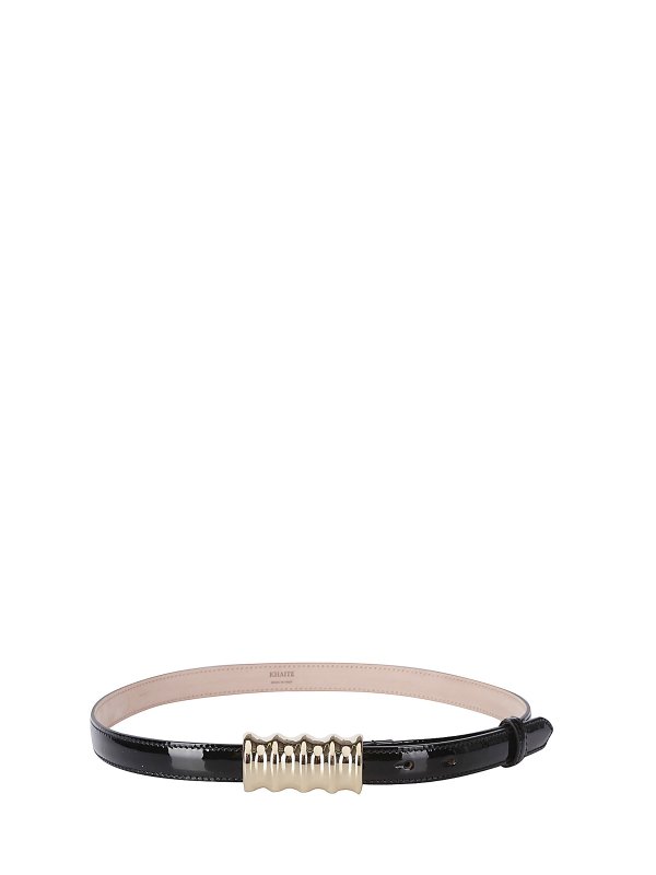 KHAITE: belts online - Julius Belt Small (20Mm) - Gold Buckle