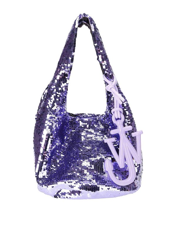 J.W. ANDERSON: totes bags - Mini Sequin Shopper