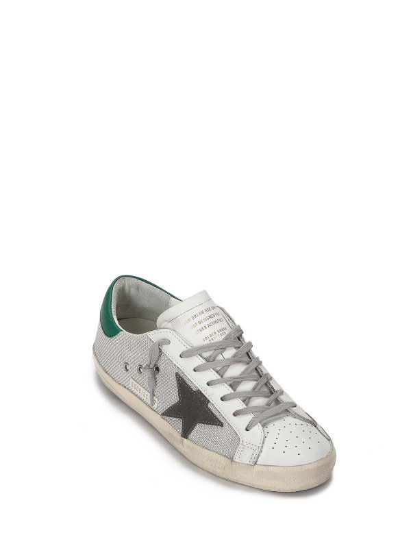 GOLDEN GOOSE: sneakers online - Tomaia in pelle forata Super-Star Net