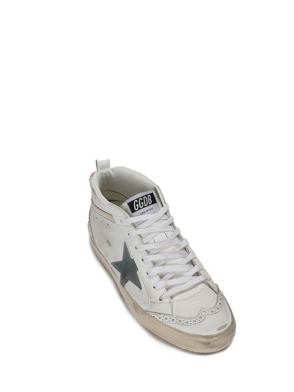 GOLDEN GOOSE: trainers online - Mid Star Leather sneakers
