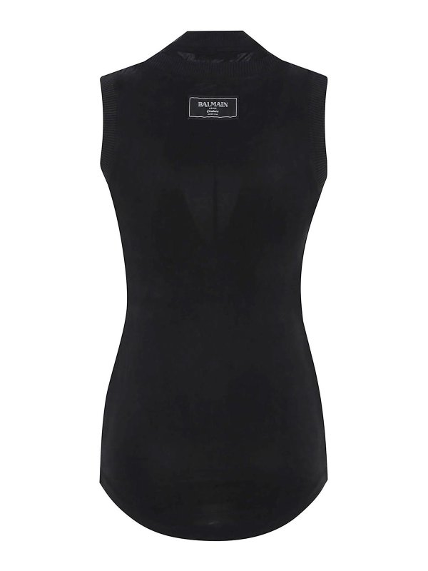 Balmain: Tops & Débardeurs online - Top - Noir