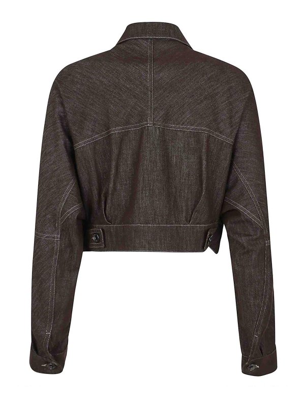 BRUNELLO CUCINELLI: デニムジャケット online - デニムジャケット - ブラウン