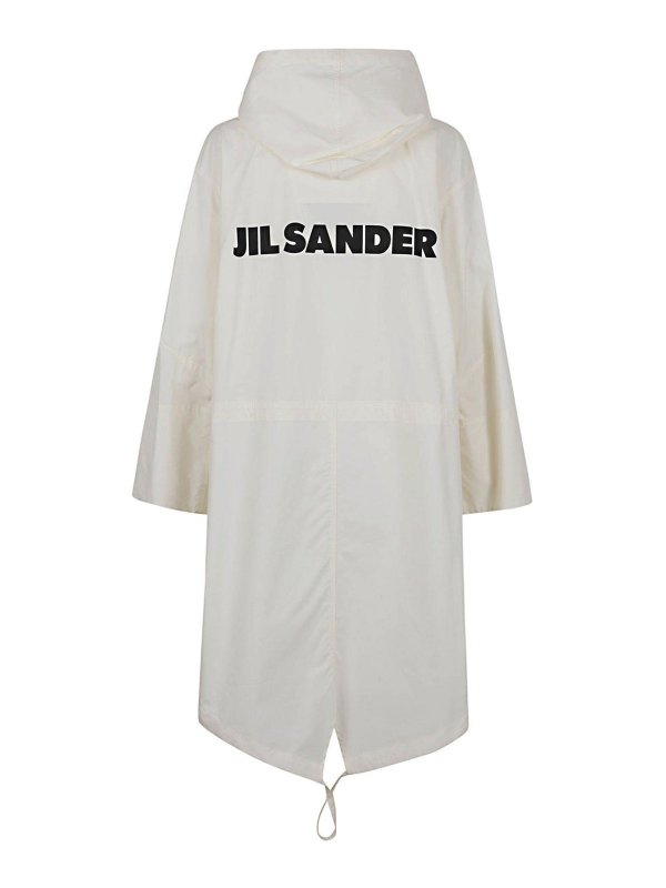 JIL SANDER: Parkas online - Parka - Blanc