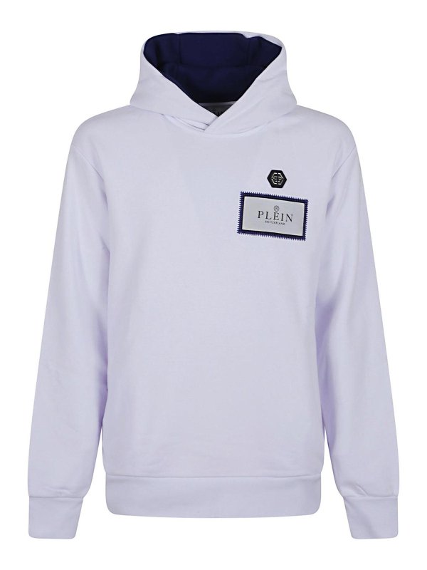 PHILIPP PLEIN: Sweatshirts und Pullover - Sweatshirt - Weiß