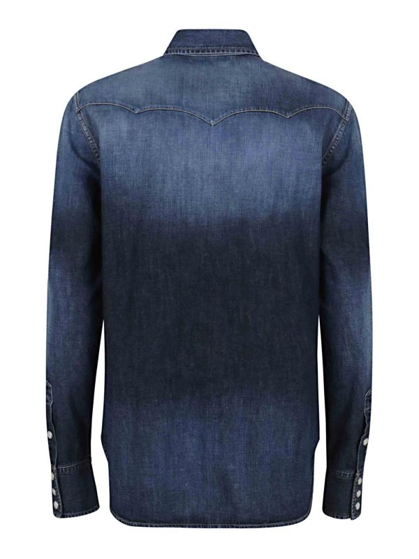 POLO RALPH LAUREN: シャツ online - シャツ - ミディアムウォッシュ