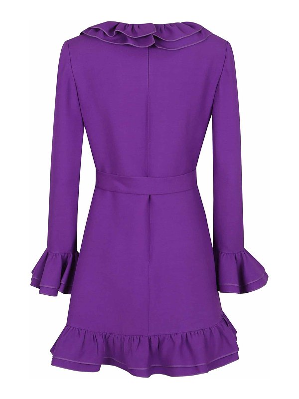 VALENTINO GARAVANI: ニーレングスドレス online - 膝丈ドレス - フクシア