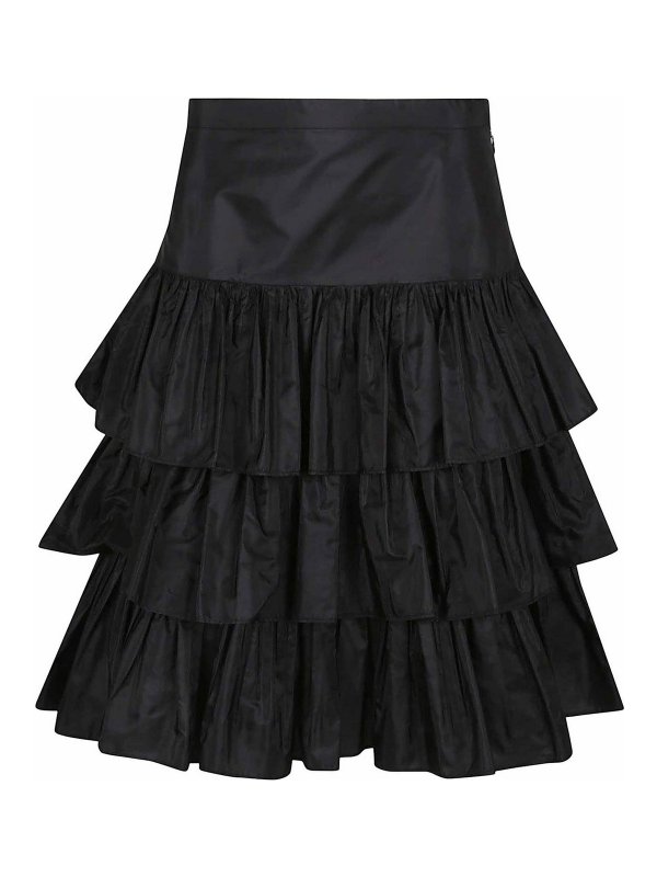 VALENTINO GARAVANI: ニーレングススカート＆ミディ丈 - 膝丈/ミディスカート - 黒