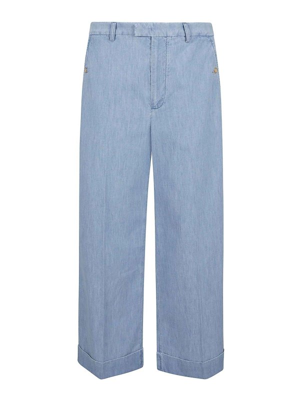 VALENTINO GARAVANI: Jeans Rectos - Vaqueros Rectos - Azul