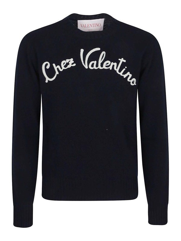 VALENTINO GARAVANI: ボートネック - ボートネック - ダークブルー