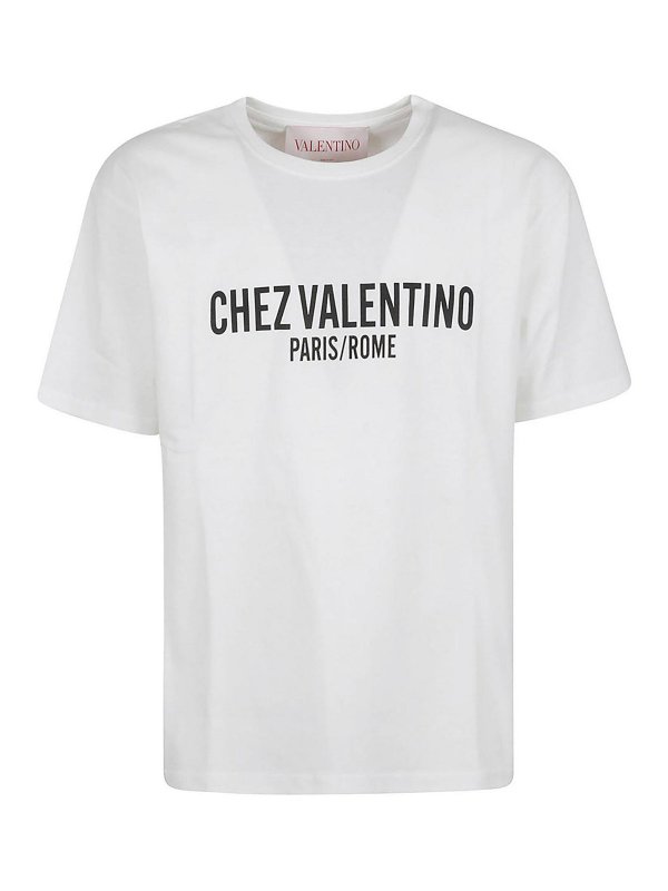 VALENTINO GARAVANI: t-shirts - T-Shirt | Chez Valentino | Cotton Jersey