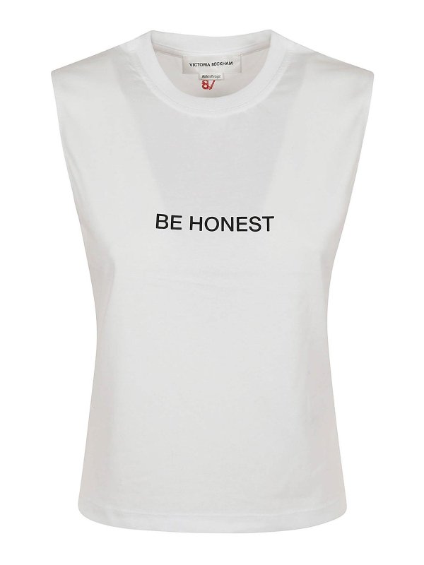 VICTORIA BECKHAM: Tops & Tank tops - Slogan Tank