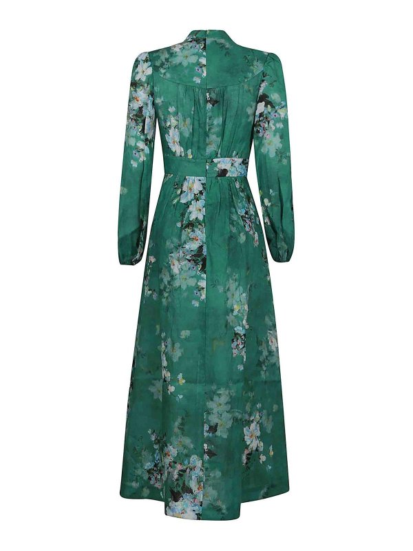 ZIMMERMANN: knee length dresses online - Everley Plunge Midi Dress