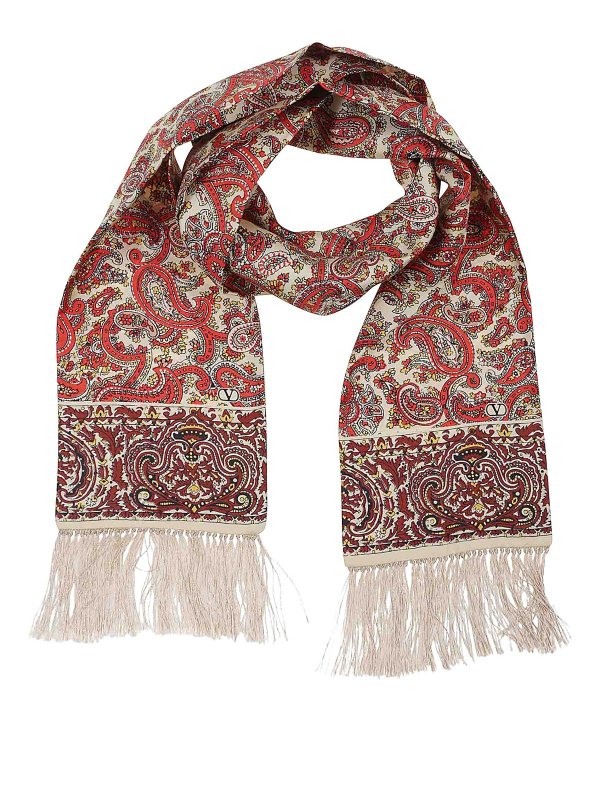 VALENTINO GARAVANI: スカーフ - スカーフ - オレンジ