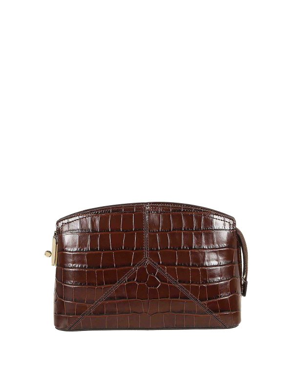 VICTORIA BECKHAM: クロスボディバッグ - クロスボディバッグ - ダークブラウン