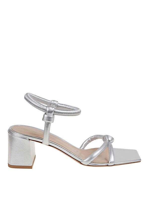 Gianvito Rossi: ロファー＆スリッパ - ローファー - 銀