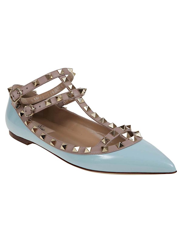 VALENTINO GARAVANI: flat shoes online - Ballerina Rockstud T 05