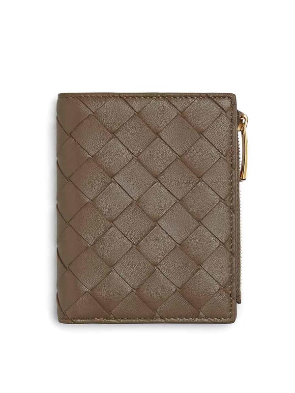 BOTTEGA VENETA: 財布＆ポーチ - 財布 - ブラウン