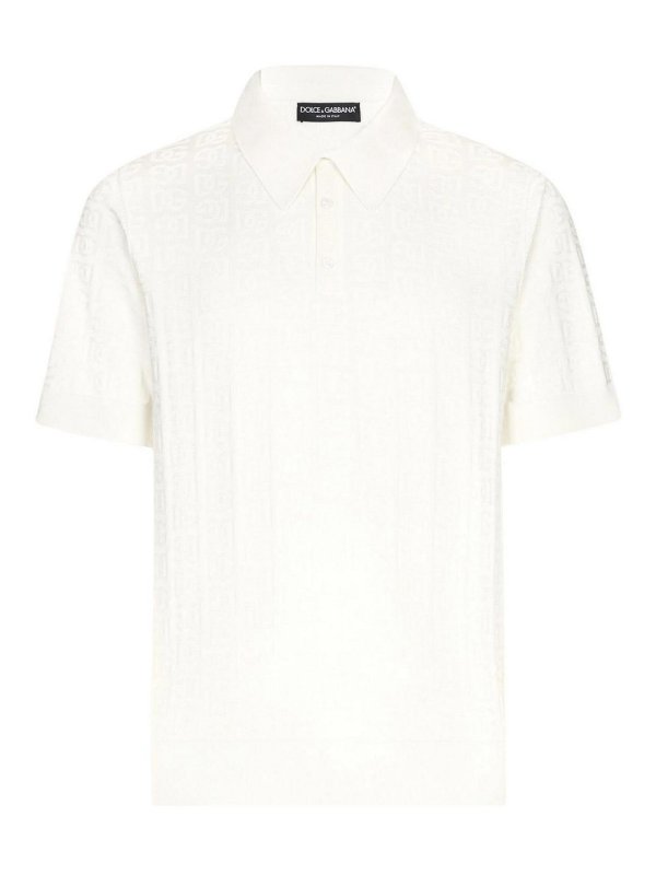 DOLCE & GABBANA: Poloshirts - Poloshirt - Weiß